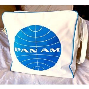 BLACK FRIDAY ONLY DEAL!! 60s retro Pan Am canvas overnight shoulder bag